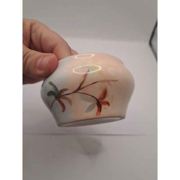 Antique La Seynie Limoges P&P France Pink Dogwood Handpainted Vanity Powder Dish - Picture 12 of 16